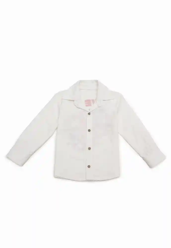 Camisa Manga Larga 3t-ivory