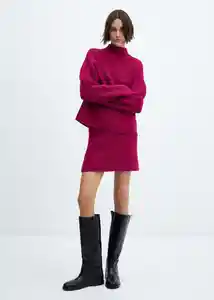 Falda Joan Morado Talla S Mujer Mango