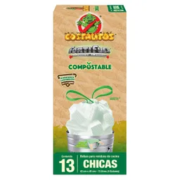 Bolsas Para Basura Costalitos Compostable Chica 13 Piezas