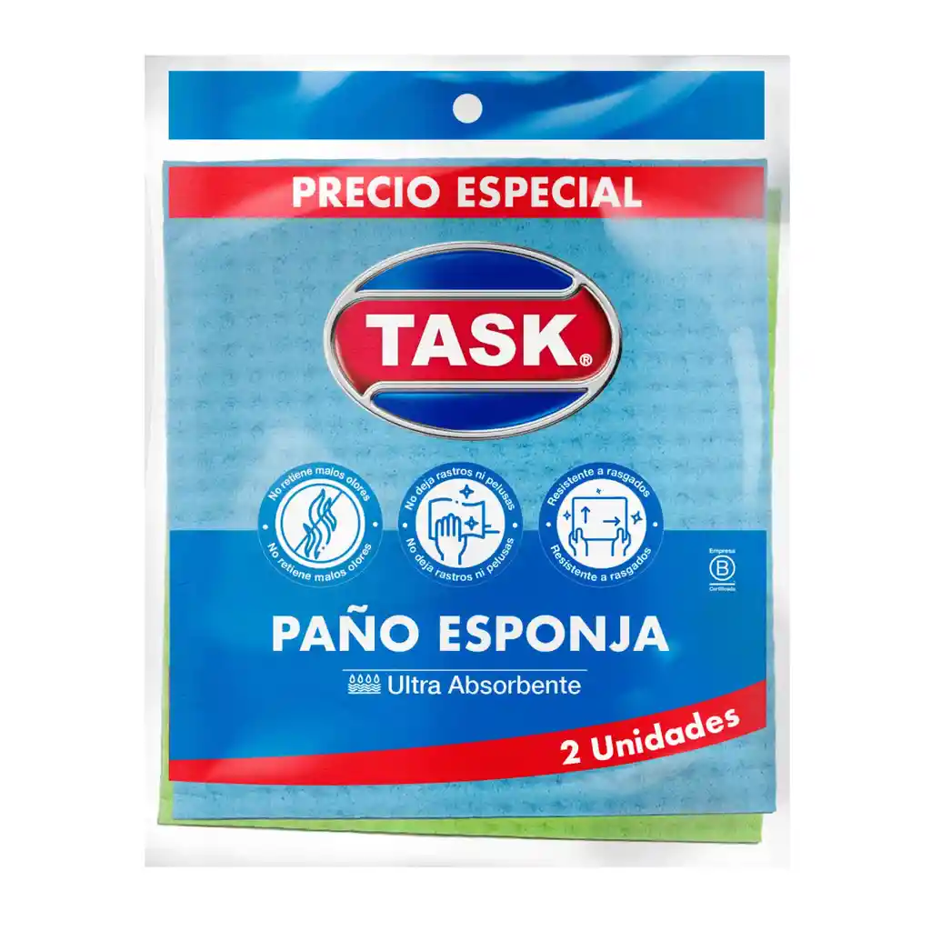 Pano Esponja Absorbente Task*2unds