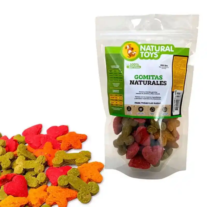 Natural Toys Snack Gomitas Torta de Omega Proteína y Fibra Natural 
