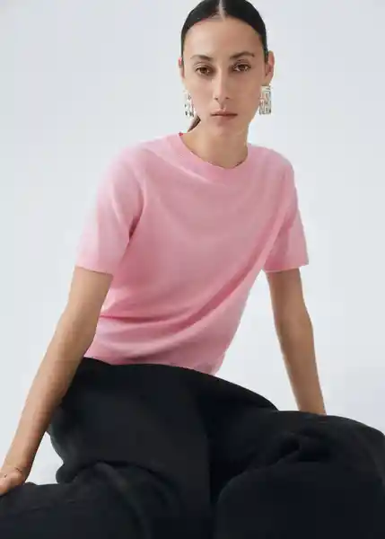 Saco Jersey Taurus Rosa Talla M Mujer Mango