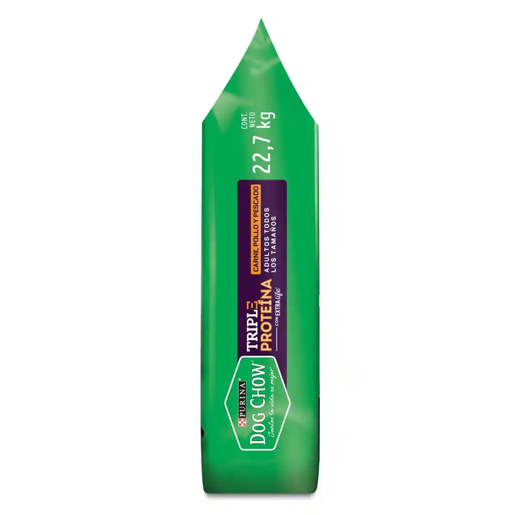 Comida para perro Dog Chow Triple proteina todos los tamaños 22,7 kg