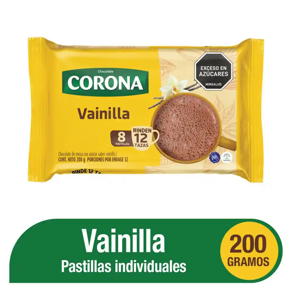 Corona chocolate vainilla x 200 gramos