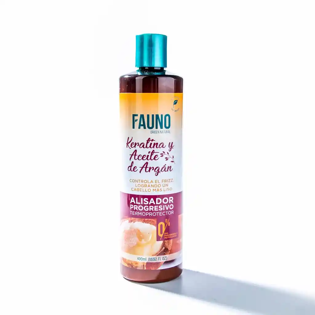 FAUNO Alisador Progresivo Keratina Y Aceite De Argán 400 Ml