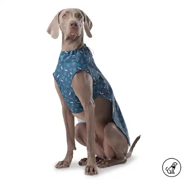 Capa Lluvia Mascota Sussy Azul Talla L 4JF Totto