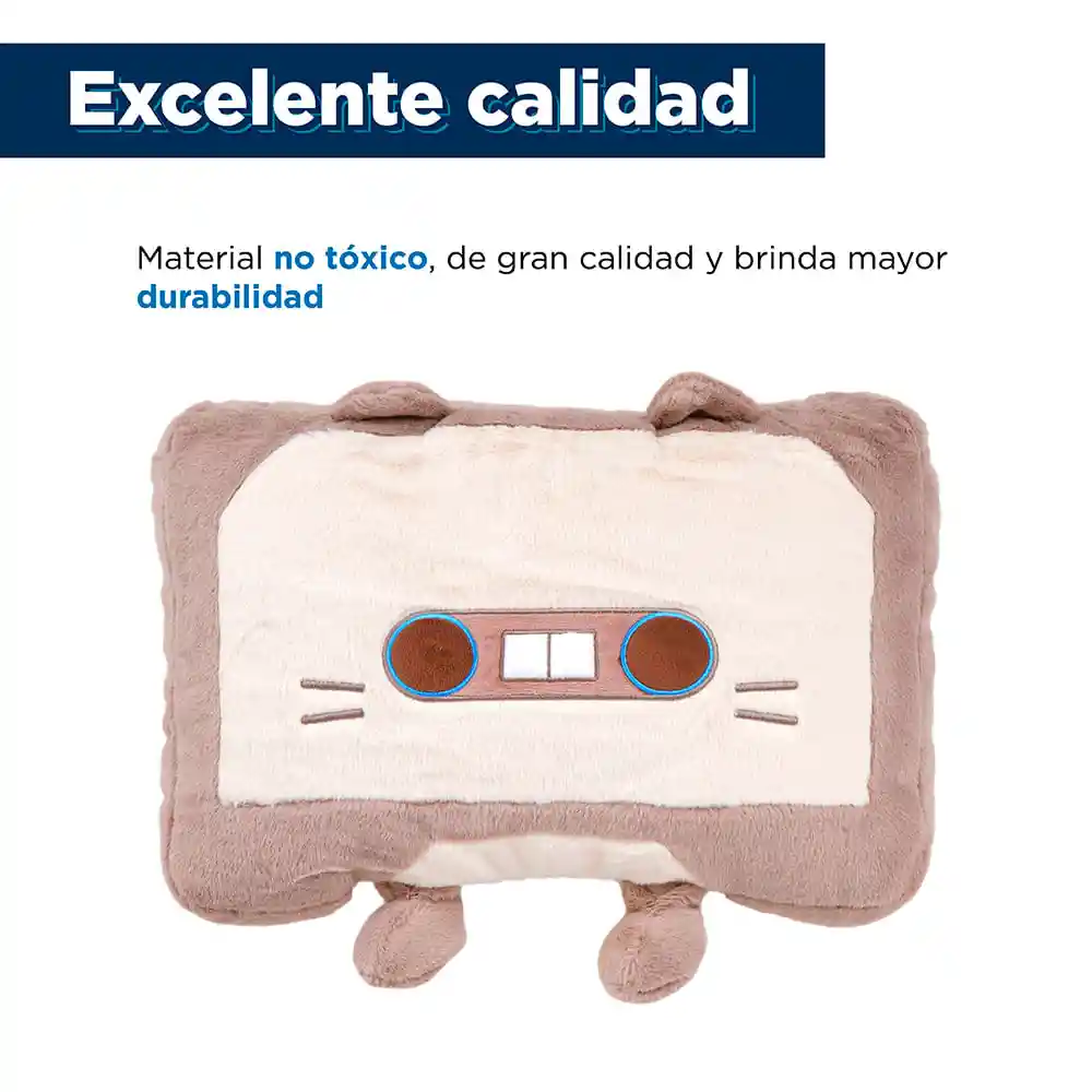 Miniso Peluche de Gato en Forma de Cassete Pulgadas