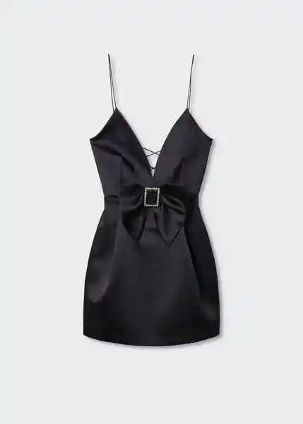 Vestido Cutie Negro Talla M Mujer Mango