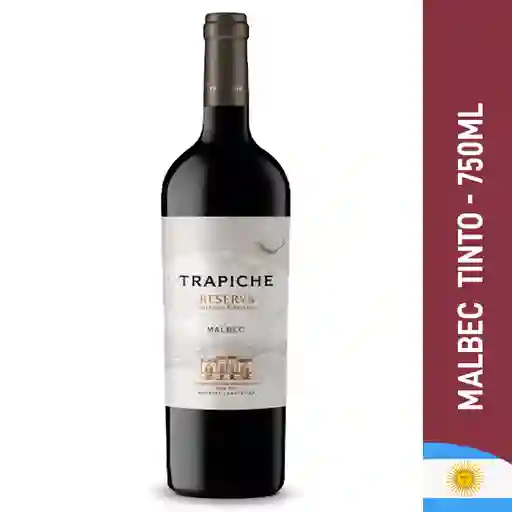 Trapiche Vino Tinto Malbec Reserva Botella 750 ml
