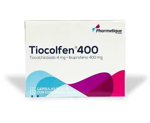 Tiocolfen 400/ 4 Mg Caja X 15 Capsula Dura