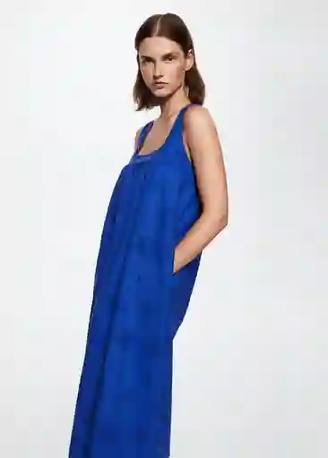 Vestido Elise-W Azul Talla Xs Mujer Mango