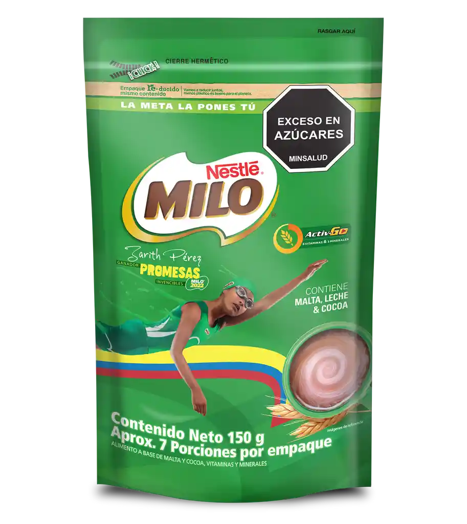 Bebida achocolatada con malta MILO ACTIV-GOx 150g
