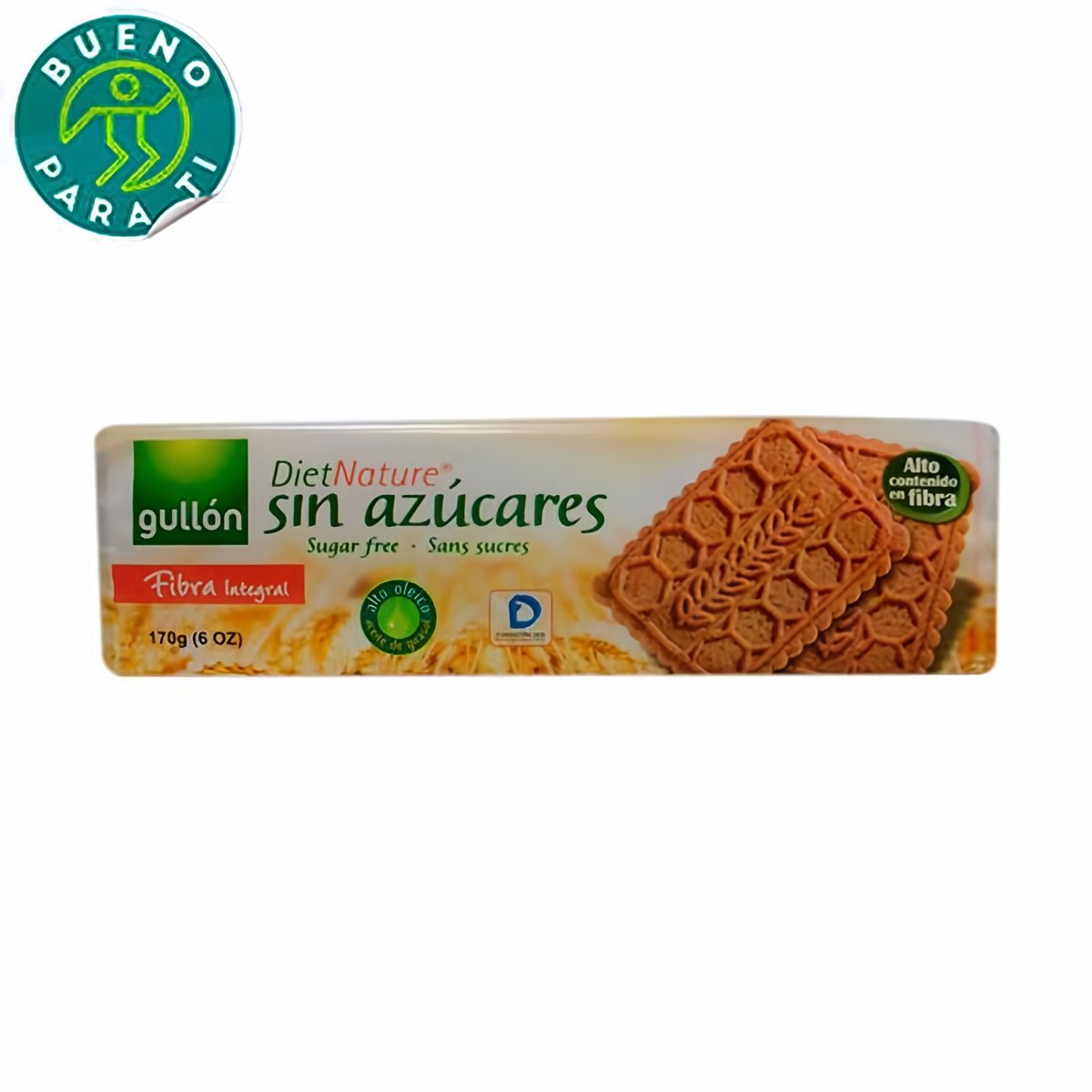 Gullon Galletas Fibra Diet Nature sin Azúcar 170 g