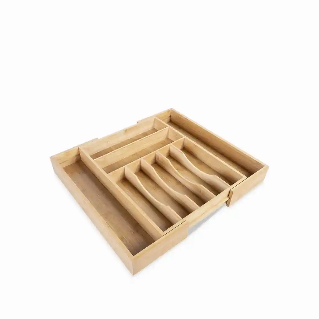 Caja Para Cubiertos en Bambú Expandible Ambiente Gourmet