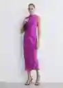 Vestido Gracy2 Morado Talla S Mujer Mango