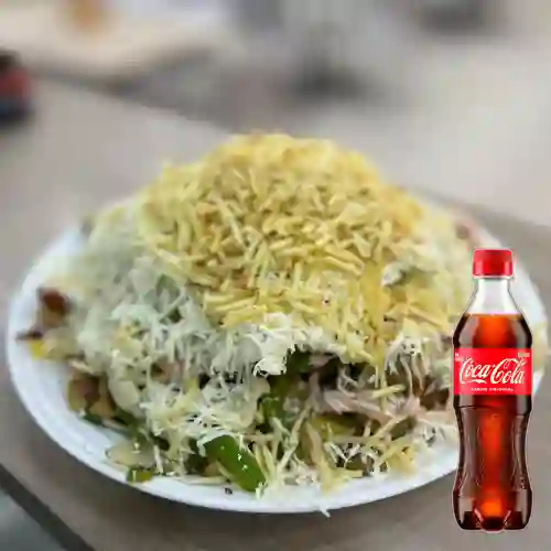 Combo Salchipapa Máxima + Coca Cola Original 400ml