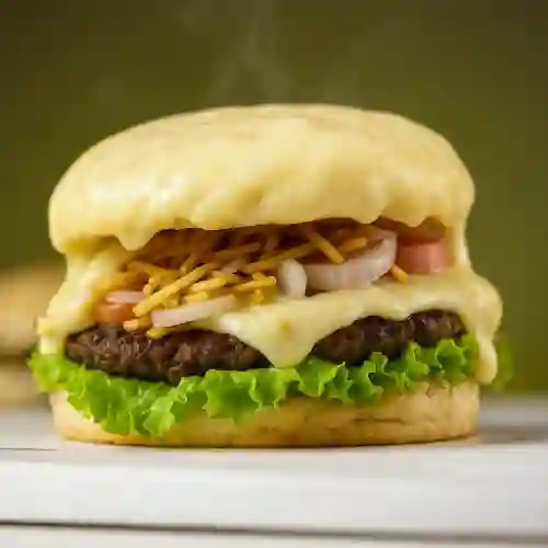 Hamburguesa Sencilla Gratinada