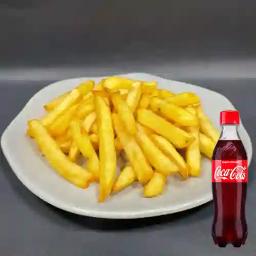 Combo Papas Francesas + Coca-Cola Sabor Original 400ml