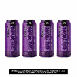 Pack X4 Latas Four Loko Purple 473ml
