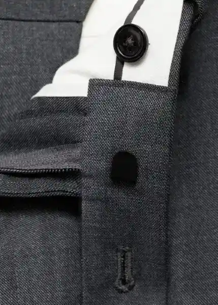 Pantalón Milan Gris Talla 46 Hombre Mango