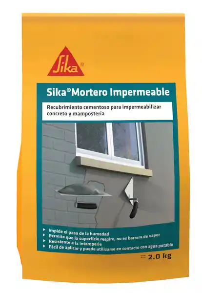 Sika Recubrimiento Mortero Impermeable Cementoso Blanco 