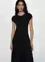 Vestido Valvin Negro Talla S Mujer Mango