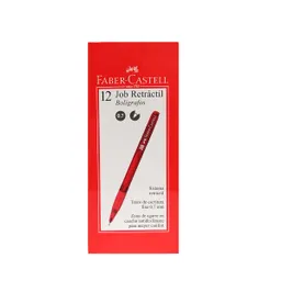Faber Castell Bolígrafo Retractil Job Rojo F-R