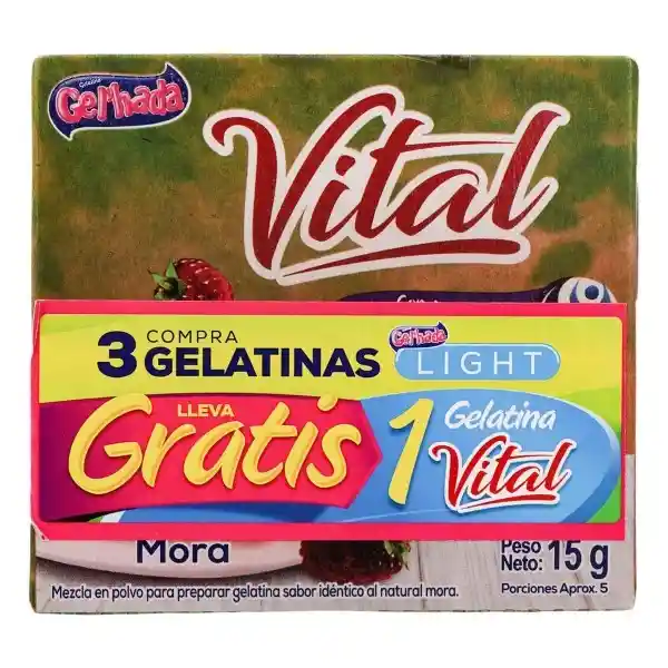 Vital Mezcla en Polvo Para Preparar Gelatina Light