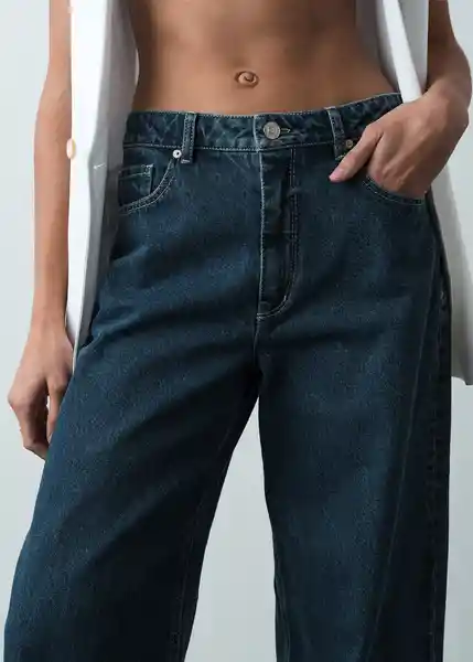 Jean Sea Mujer Azul Indigo Oscuro Talla 6 Naf Naf