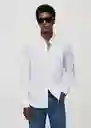 Camisa Arezzo Blanco Talla M Hombre Mango
