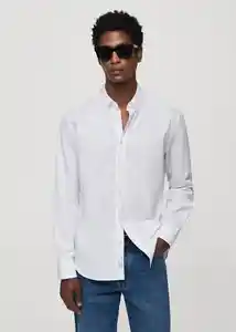Camisa Arezzo Blanco Talla M Hombre Mango