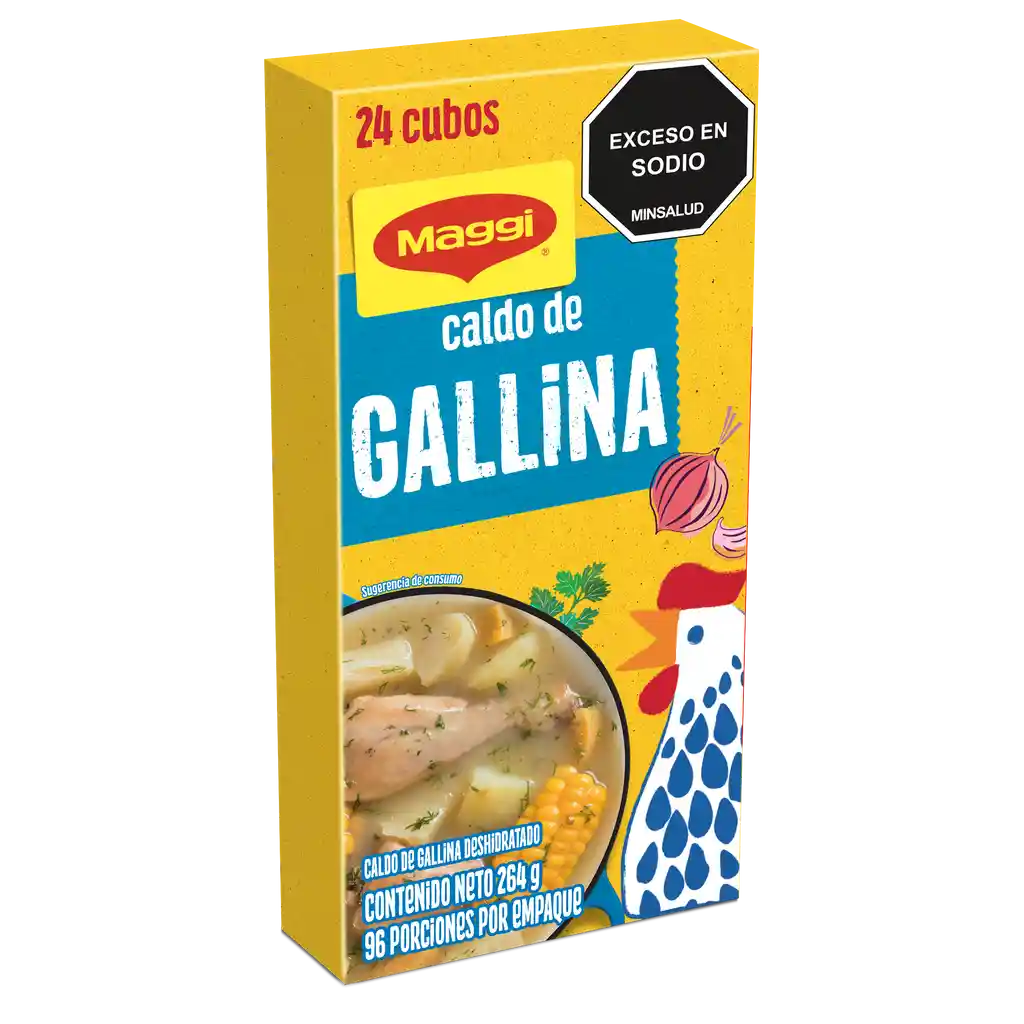 Caldo de Gallina MAGGI x 24 cubos x 264g