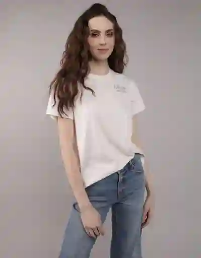 Camiseta Mujer Beige Talla MEDIUM 9931221 American Eagle