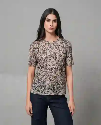 Camiseta Mujer Beige L 203G005_BEI161010 Rifle