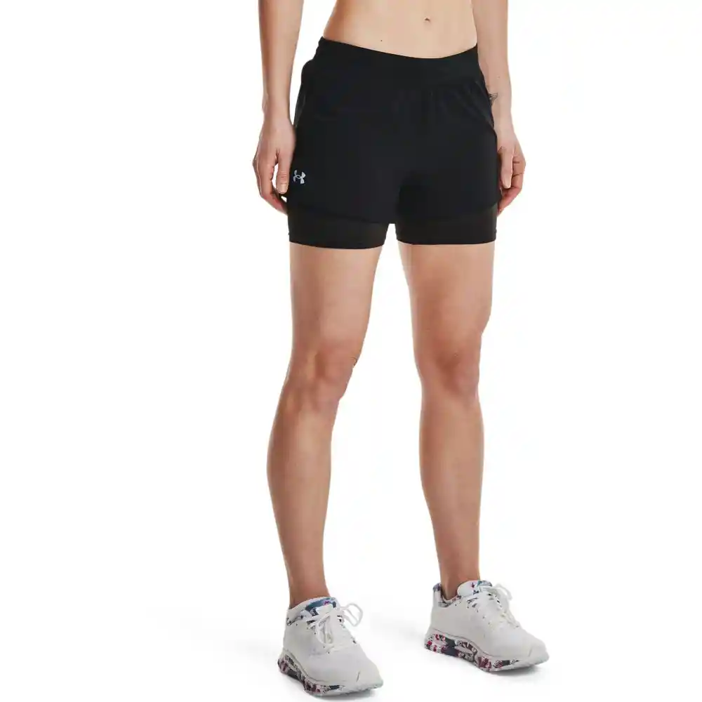 Ua Iso-chill Run 2n1 Short Talla Lg Pantalones Y Lycras Negro Para Mujer Marca Under Armour Ref: 1361582-001