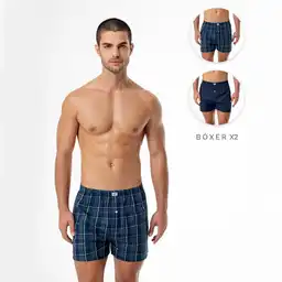 Bóxer Amplio X2 en Tejido Plano Masculino Bombay X2 Gef Talla L