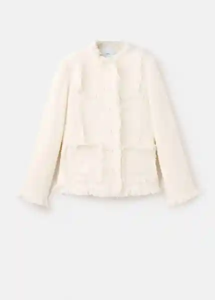 Chaqueta Cloves Offwhite Talla M Mujer Mango