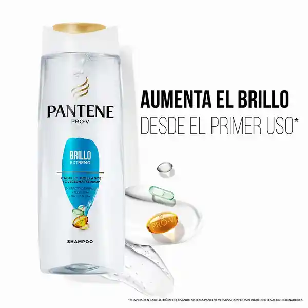 Shampoo Pantene Pro-V Brillo Extremo Champu 400 ml