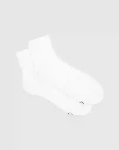 Medias Deportivas Cortas Masculino Wiyo Punto Blanco Talla 10-12