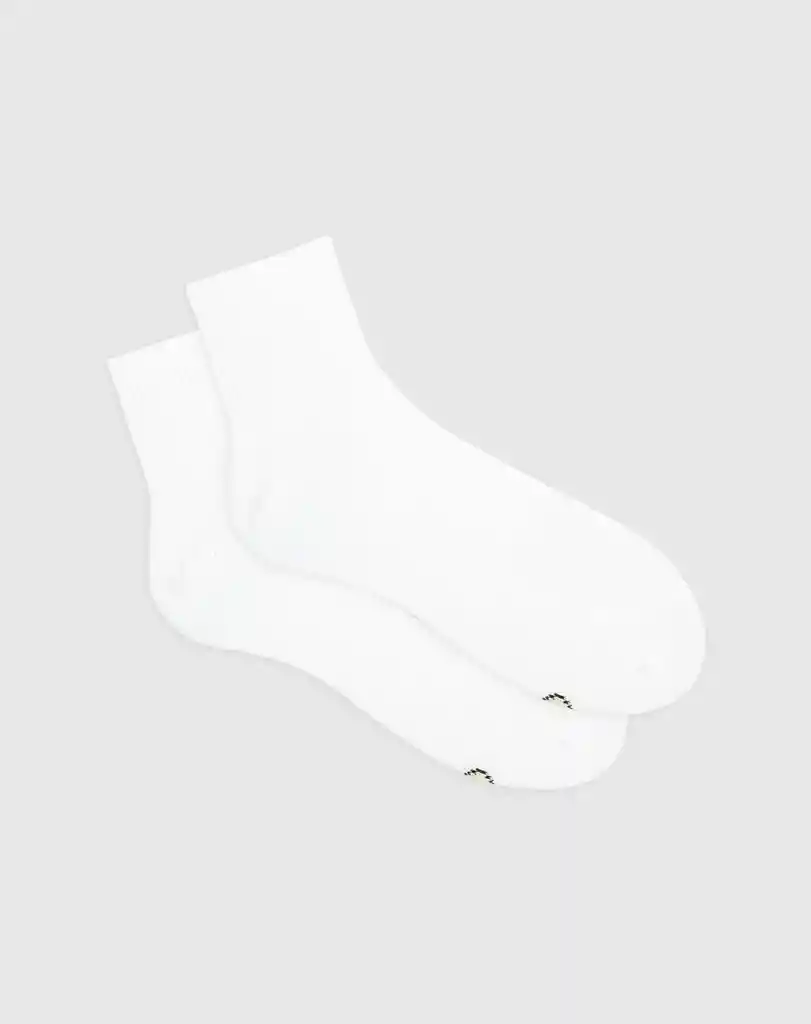 Medias Deportivas Cortas Masculino Wiyo Punto Blanco Talla 10-12