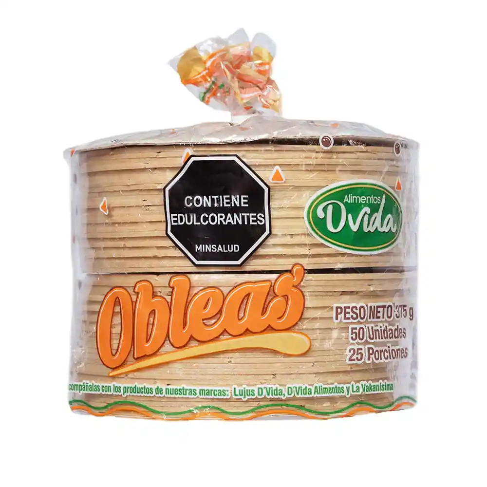 Obleas D Vida*375gr*50und