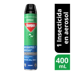 Baygon insecticida aerosol mata insectos voladores, 400ml