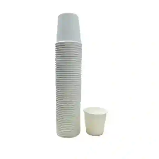Vaso Papel Ecologico Blanco X 50 Un