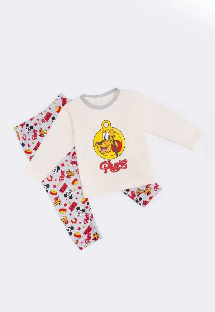 Pijama Dos Piezas Bebito 12/18mese-ivory