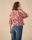 Camisa Rojo Rio Oscuro Talla S 611G015 Esprit