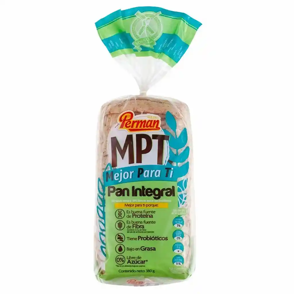 Perman  Pan Tajado Integral 0% Azucar