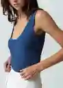 Blusa Tejido Mujer Azul Cetaceo Talla S Naf Naf