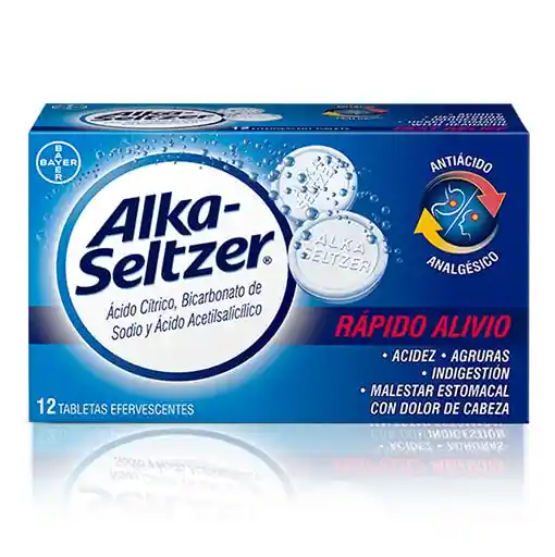 Alka-Seltzer Antiácido Alivio de la Acidez Estomacal