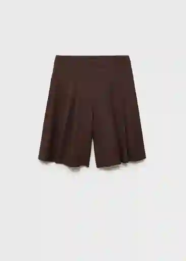 Bermuda Laguna Chocolate Talla 40 Mujer Mango