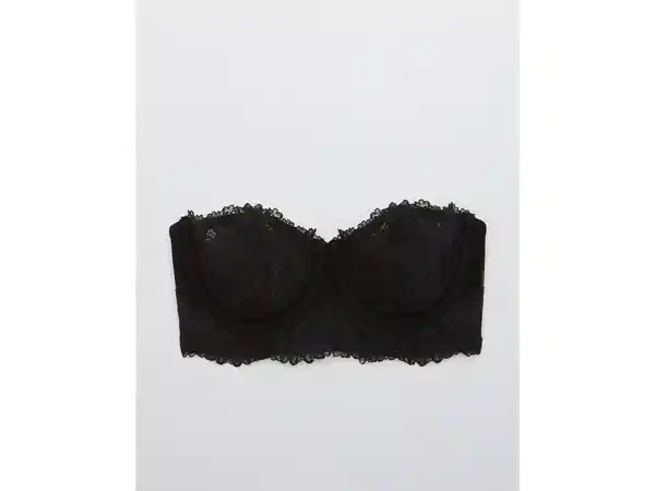 American Eagle Brasier Aerie Real Power Negro Real Talla 34 B